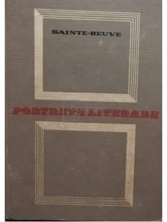 Saint-Beuve - Portrete literare - 1967 - Cartonata