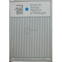 Studii de limba literara si filologie