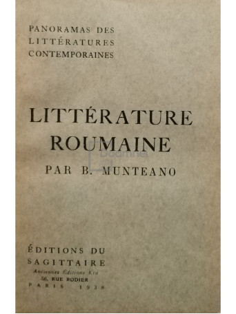 Litterature roumaine
