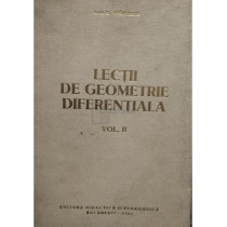 Lectii de geometrie diferentiala, vol. 2