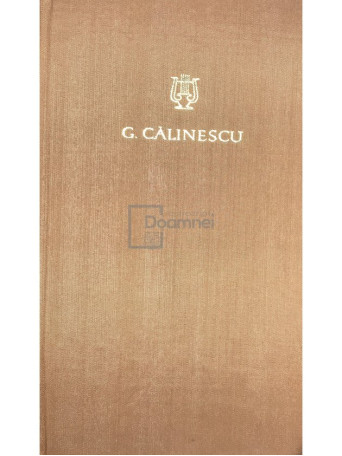 G. Calinescu - Opere, vol. 2 - Poezii - 1965 - Cartonata