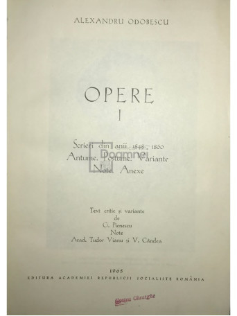 Opere, vol. 1