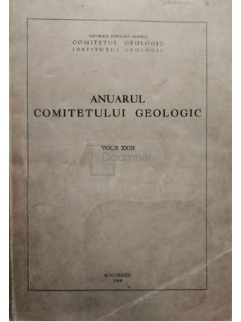 Anuarul Comitetului Geologic, vol. XXIII - 1964 - Brosata