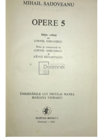 Opere, vol. 5
