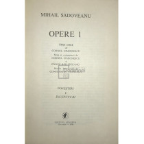 Opere, vol. 1 - Povestiri. Inceputuri
