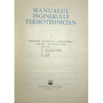 Manualul inginerului termotehnician, vol. 1