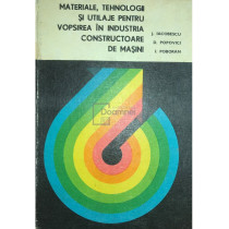 Materiale, tehnologii si utilaje pentru vopsirea in industria constructoare de masini