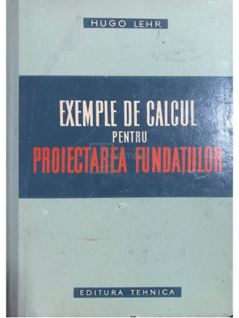 Exemple de calcul pentru proiectarea fundatiilor