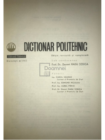 Dictionar politehnic
