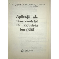 Aplicatii ale tensometriei in industria lemnului