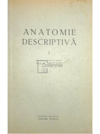 Anatomie descriptiva I