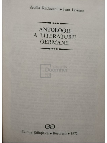 Antologie a literaturii germane