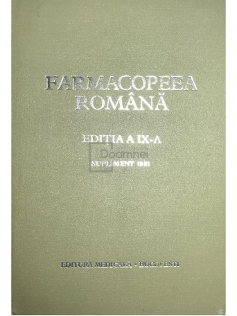 Farmacopeea romana (ed. IX)