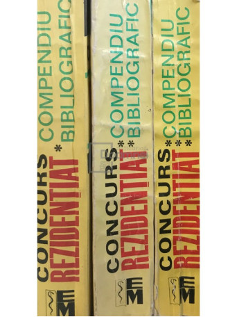 Concurs rezidentiat. Compendiu bibliografic, 3 vol