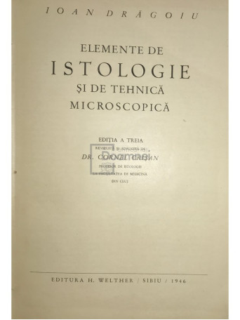 Elemente de istologie si de tehnica microscopica
