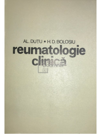 Al. Dutu - Reumatologie clinica - 1978 - Cartonata