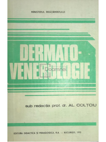 Al. Coltoiu - Dermatovenerologie - 1993 - Cartonata