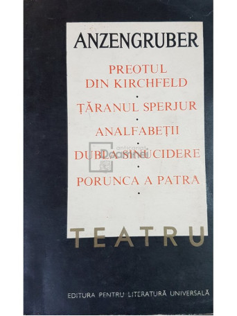 Anzengruber - Teatru - 1968 - Brosata