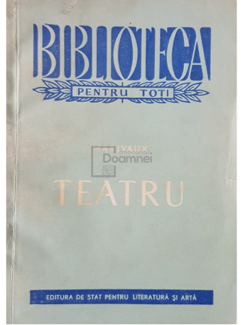 Marivaux - Teatru - 1958 - Brosata