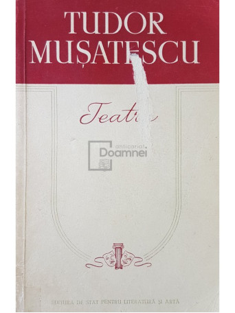 Tudor Musatescu - Teatru - 1957 - Cartonata
