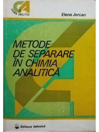 Metode de separare in chimia analitica