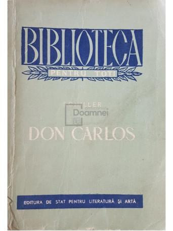 Schiller - Don Carlos - 1955 - Brosata