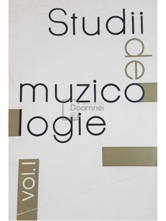 Studii de muzicologie, vol. 1