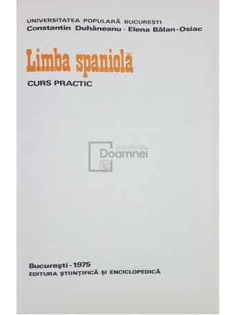Limba spaniola. Curs practic