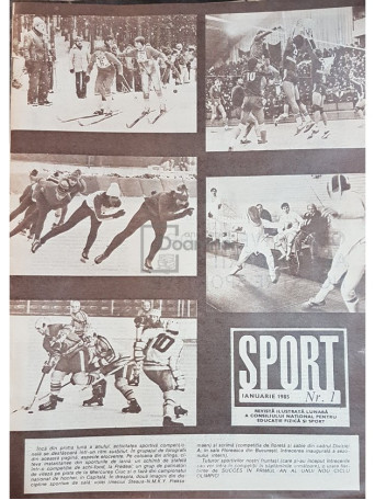 Revista Sport, anul 1985, 12 numere - 1985 - Brosata