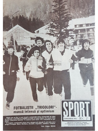 Revista Sport, anul 1983, 12 numere - 1983 - Brosata