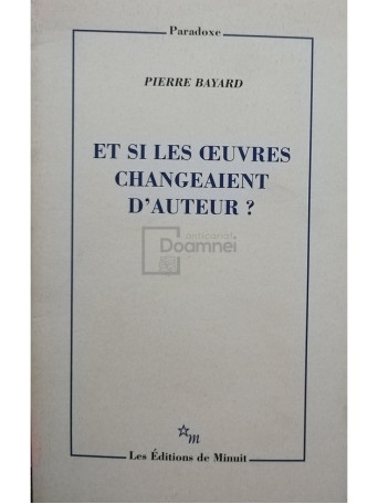 Et si les oeuvres changeaient d'auteur?