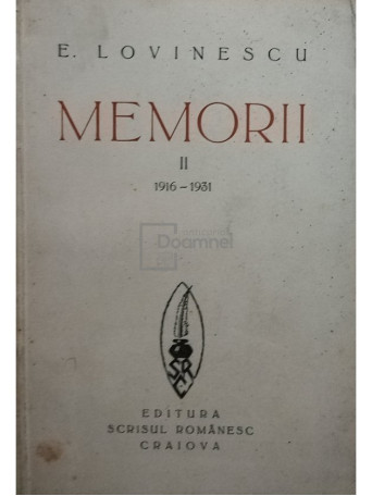 Memorii, vol. 2 (1916-1931)