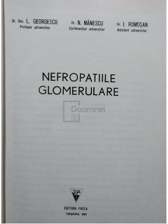 Nefropatiile glomerulare