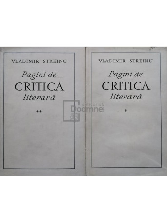 Pagini de critica literara, 2 vol.