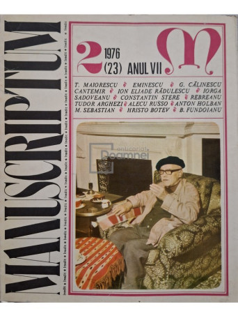 Al. Oprea - Manuscriptum 2/1976, (23) anul VII - 1976 - Brosata