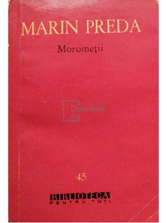 Marin Preda - Morometii - 1960 - Brosata