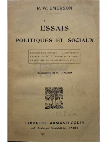 Essais politiques et sociaux