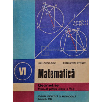 Matematica - Geometrie - Manual pentru clasa  aVI-a