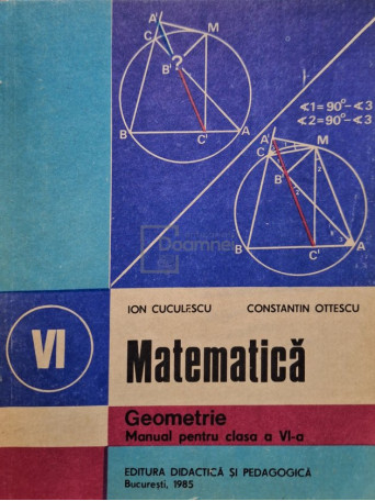 Matematica - Geometrie - Manual pentru clasa  aVI-a