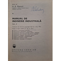 Manual de inginerie industriala, vol. 2