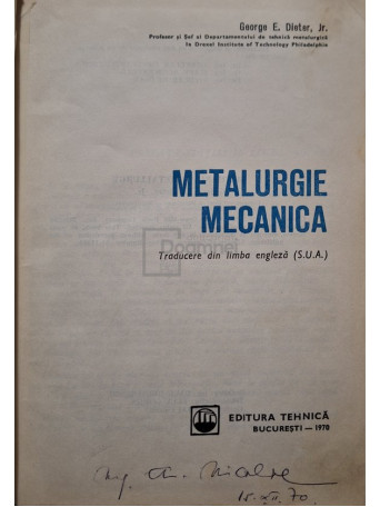Metalurgie mecanica