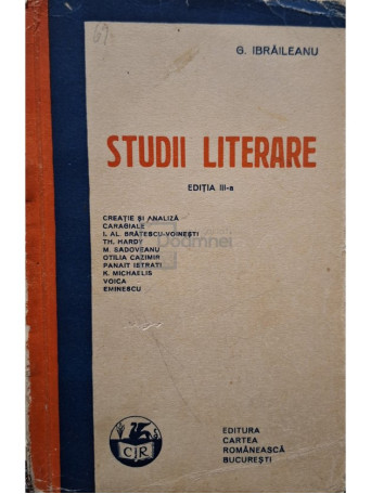 Studii literare, editia a III-a
