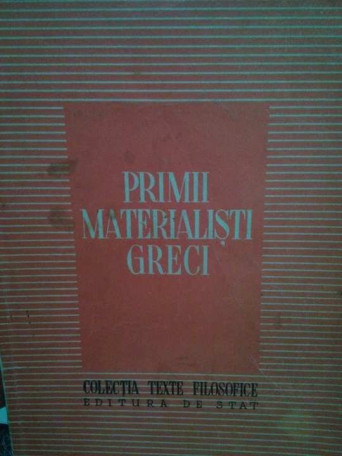 Primii materialisti Greci
