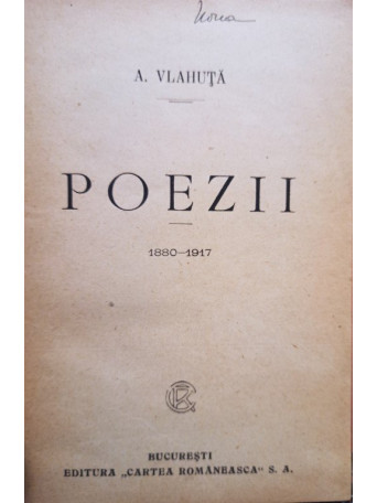 Poezii 1880-1917