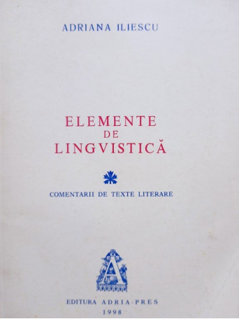 Elemente de lingvistica