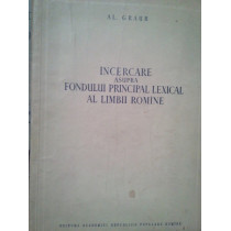 Incercare asupra fondului principal lexical al limbii romane