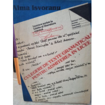 Culegere de texte gramaticale pentru admiterea in licee