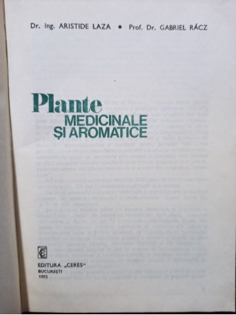 Plante medicinale si aromatice