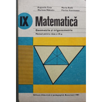 Matematica - Manual pentru clasa a IXa
