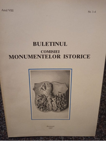 Buletinul comisiei Monumentelor istorice, anul VIII, nr. 1-4